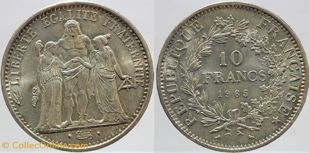 F-364 - Dupré - 10 fr. - 1965 monnaies monde france f 364 dupre 10 fr 1965