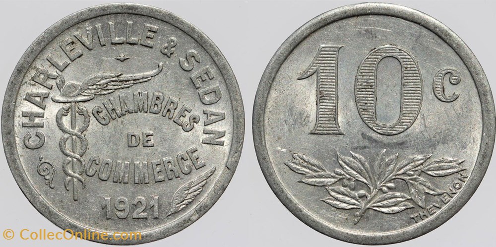 08 - Charleville-Sedan - 10 centimes monnaies monde france 08 charleville sedan 10 centimes