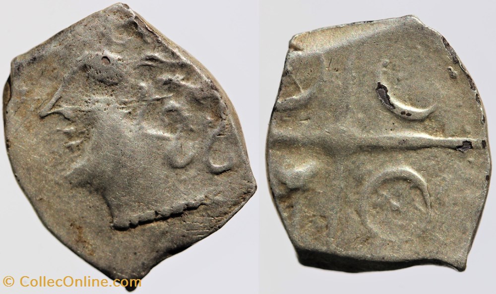 Rutènes - Drachme du type de Goutrens monnaies antiques av jc ap celtes rutenes drachme du type de goutrens