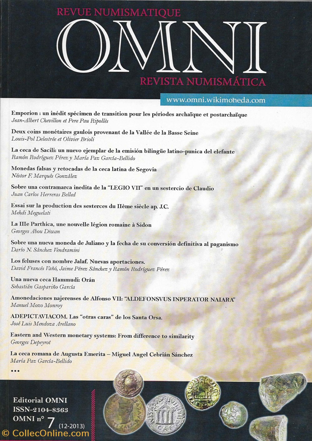 monnaies livres ouvrages 2013 omni revue numismatique