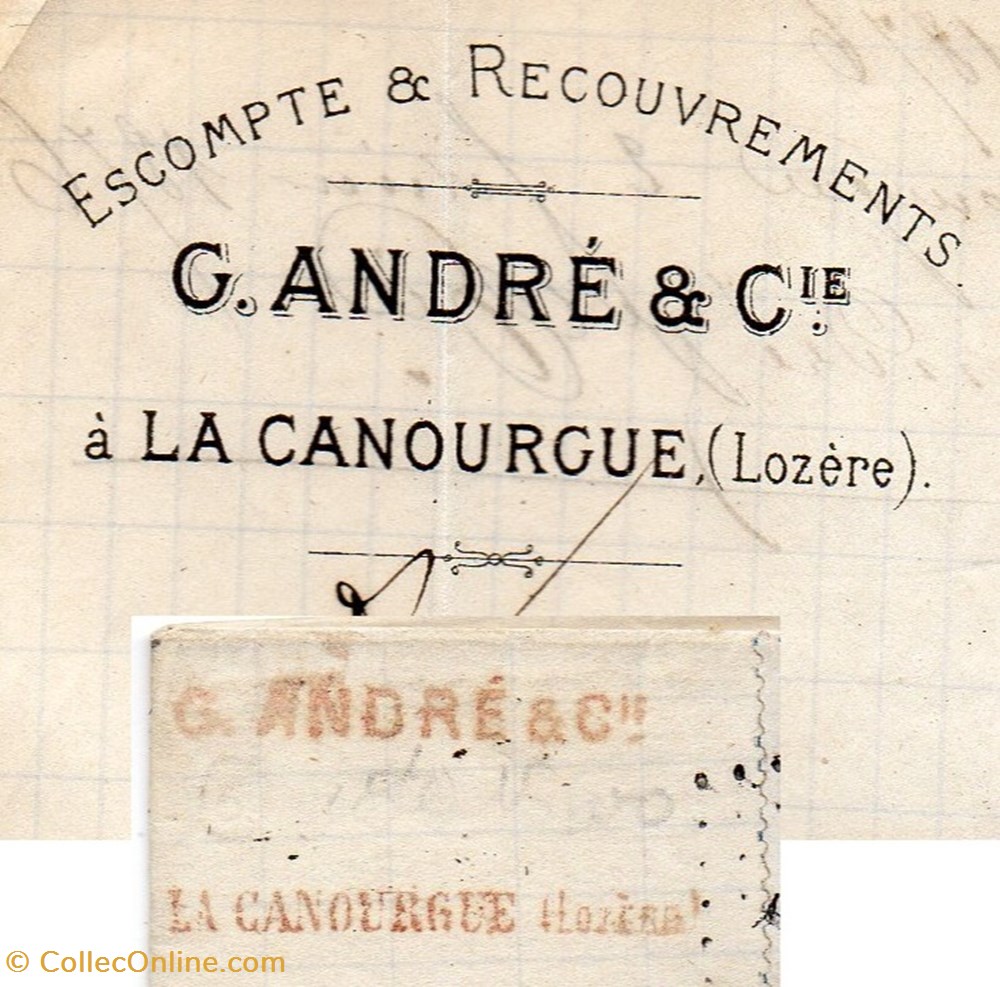 documents anciens factures commerciaux andre g cie 1876