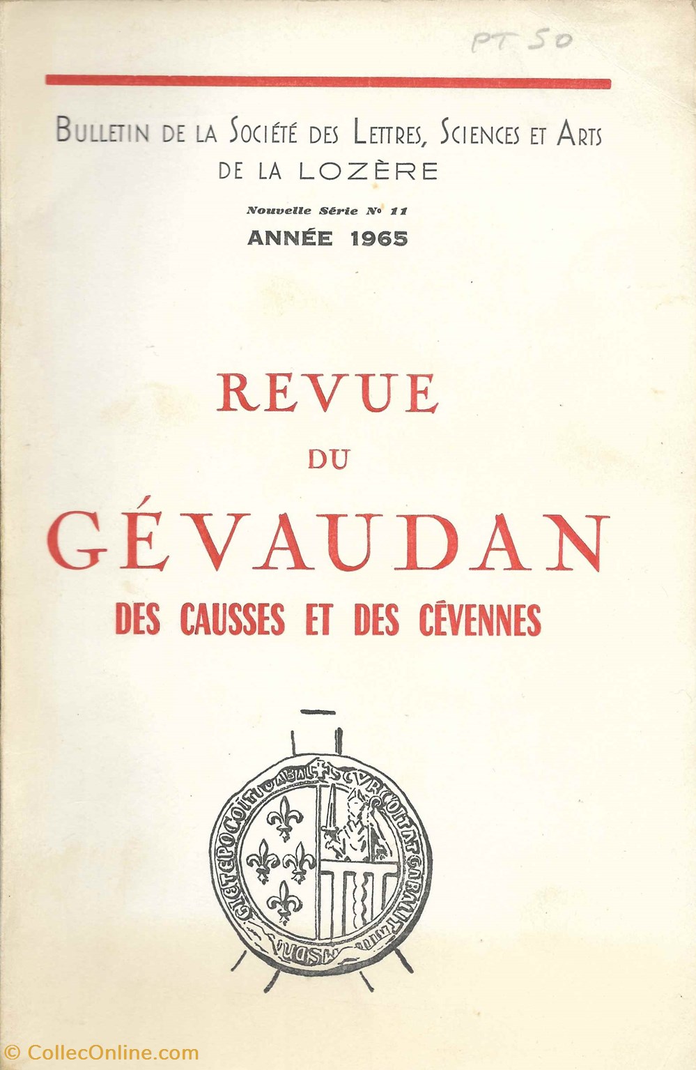 1965 - Bulletin de la Société des Lettres de la Lozère livres bd revues 1965 bulletin de la societe des lettres de la lozere