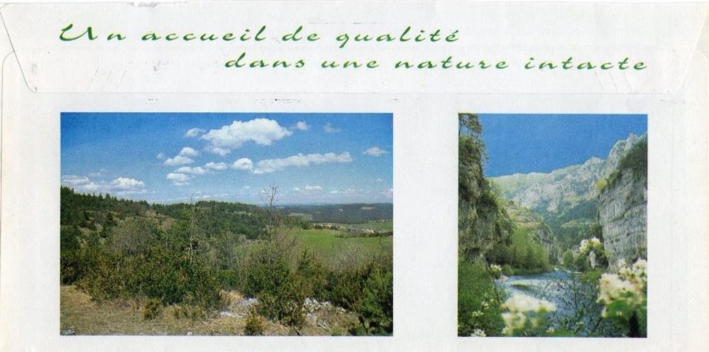 Village - St-Georges-de-Lévéjac (2000) 2 documents anciens factures commerciaux village st georges de levejac 2000