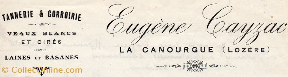 Cayzac Eugène (1919) documents anciens factures commerciaux cayzac eugene 1919