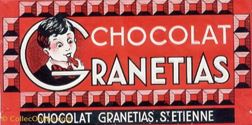 couteaux regionaux publicitaire chocolat granetias