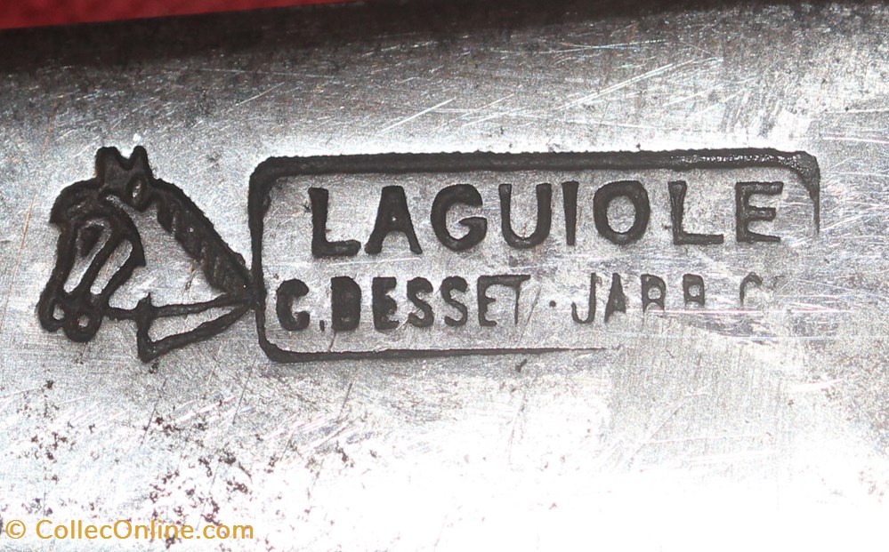 Laguiole C. Besset Jarrige, Thiers 4 couteaux regionaux laguiole c besset jarrige thiers