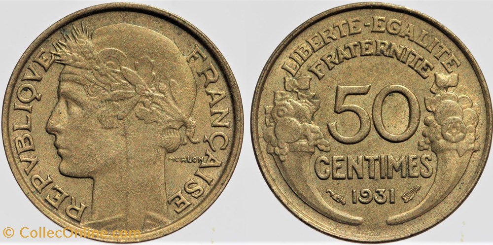 F-192 - Morlon - 50 c. - 1931 monnaies monde france f 192 morlon 50 c 1931