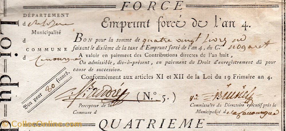 billets europe france bon pour 80 francs la canourgue lozere