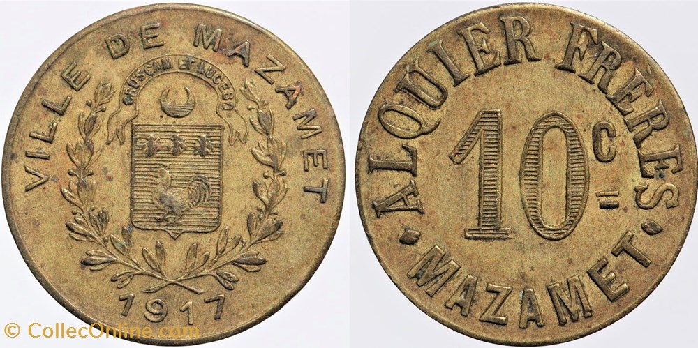 81 - Mazamet - 5 centimes monnaies monde france 81 mazamet 5 centimes