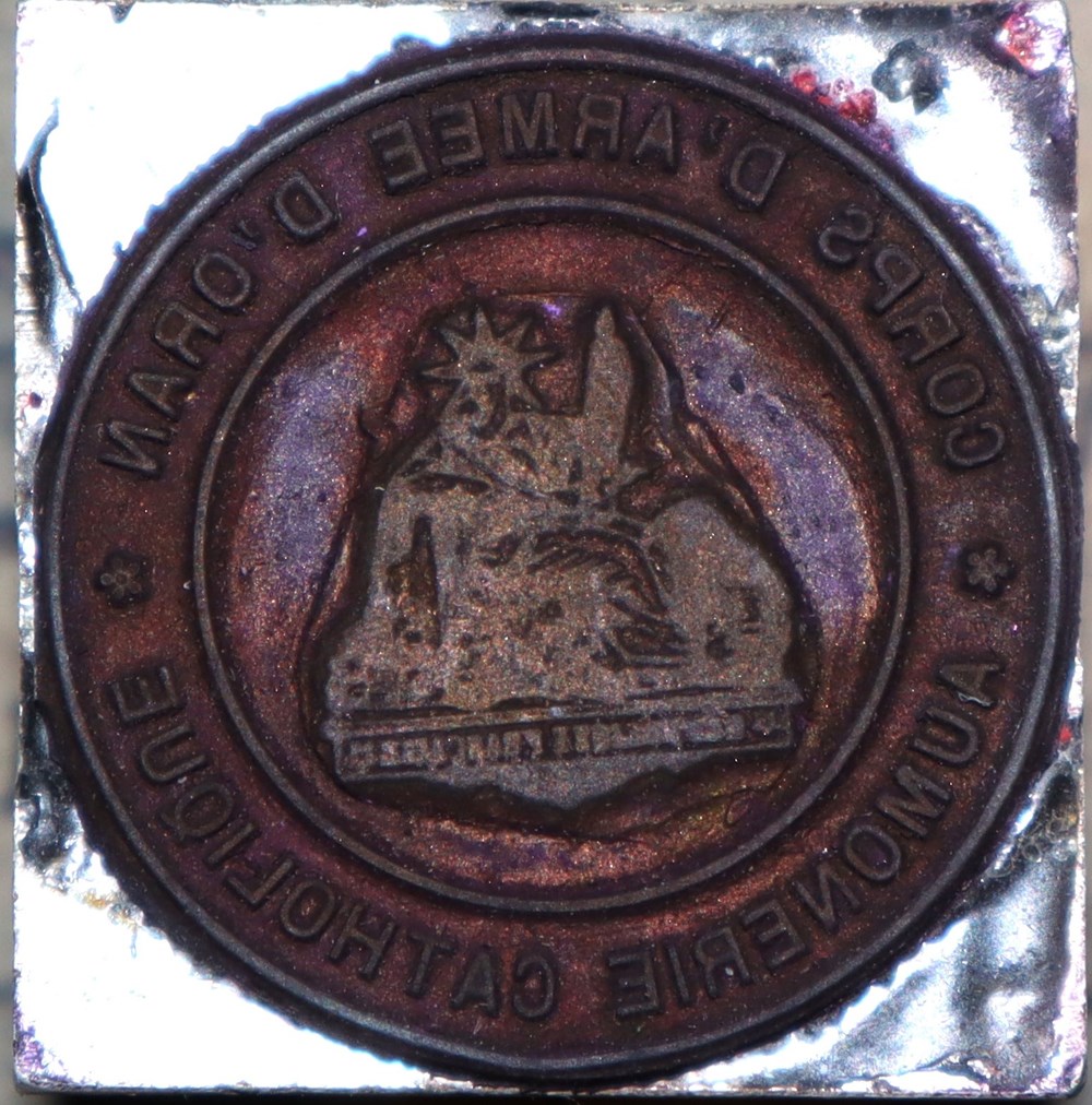 Corps d'Armée d'Oran - Aumônerie Catholique militaria autres corps armee oran aumonerie catholique