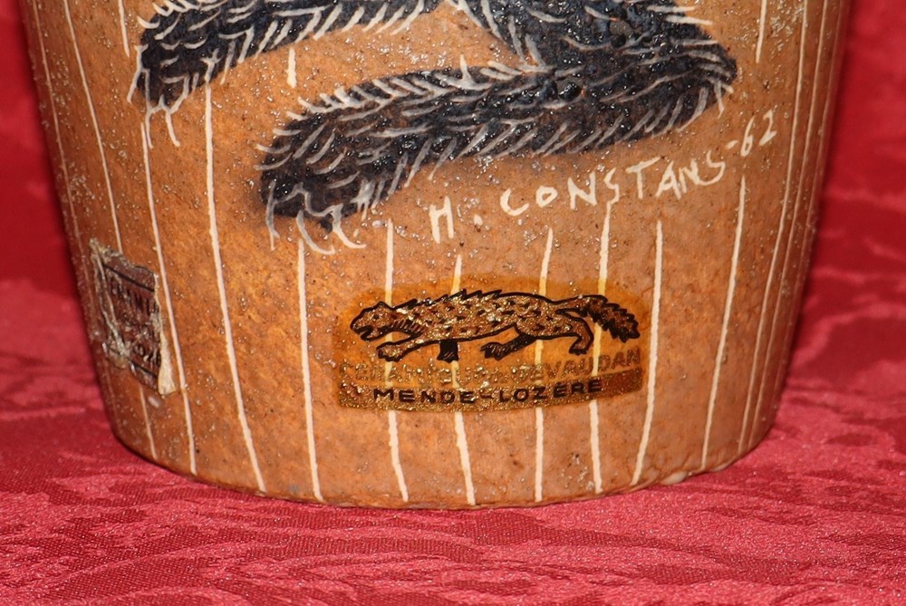 art antiquites ceramiques poteries france vase h constans