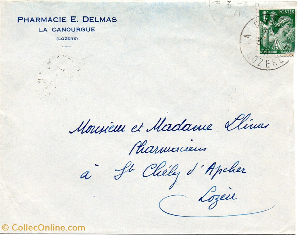 Delmas E. (1941) documents anciens factures commerciaux delmas e 1941