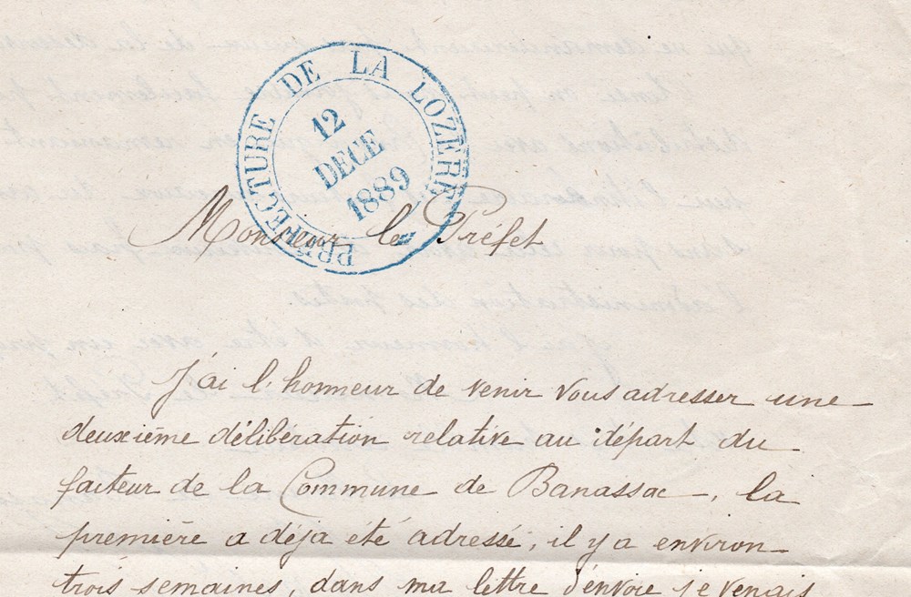 1889 - Cachets type A1 documents anciens marques postales europe 1889 cachets type a1