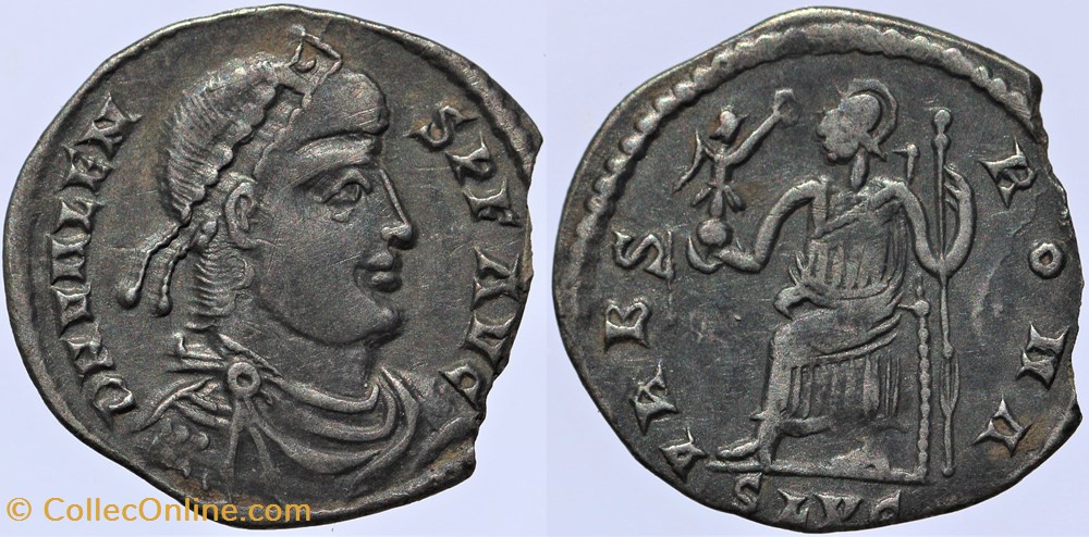 Valens - Silique, Lyon (364 à 378) monnaies antiques romaines imperiales et republicaines valens silique lyon 364 a 378