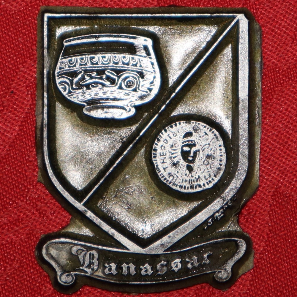 Banassac - Plaque d'imprimerie documents anciens materiel et accessoires banassac plaque imprimerie