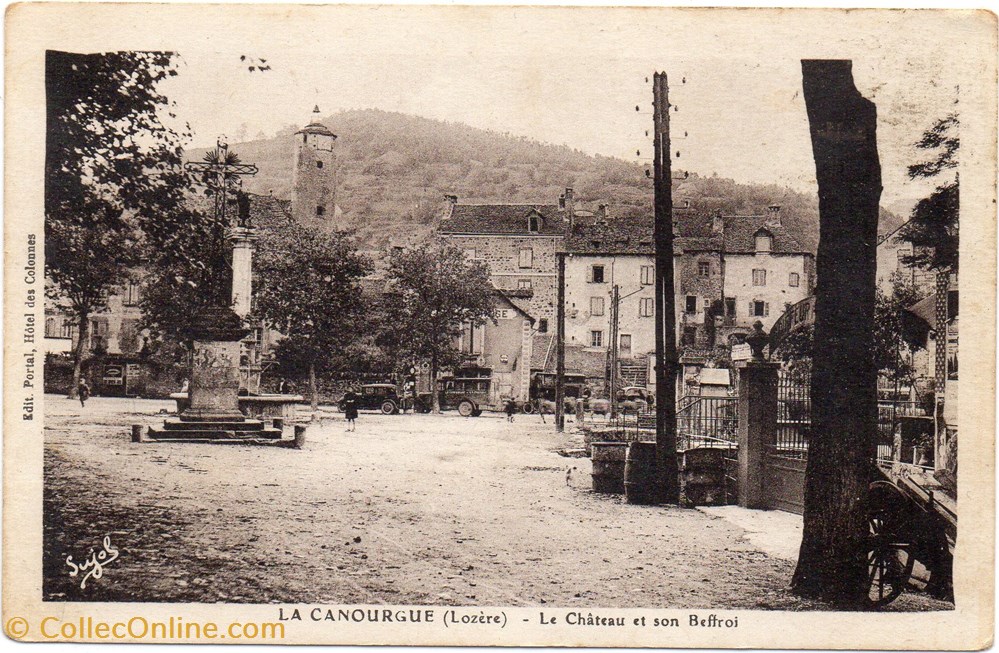 cartes postales europe france c14 le chateau et son beffroi