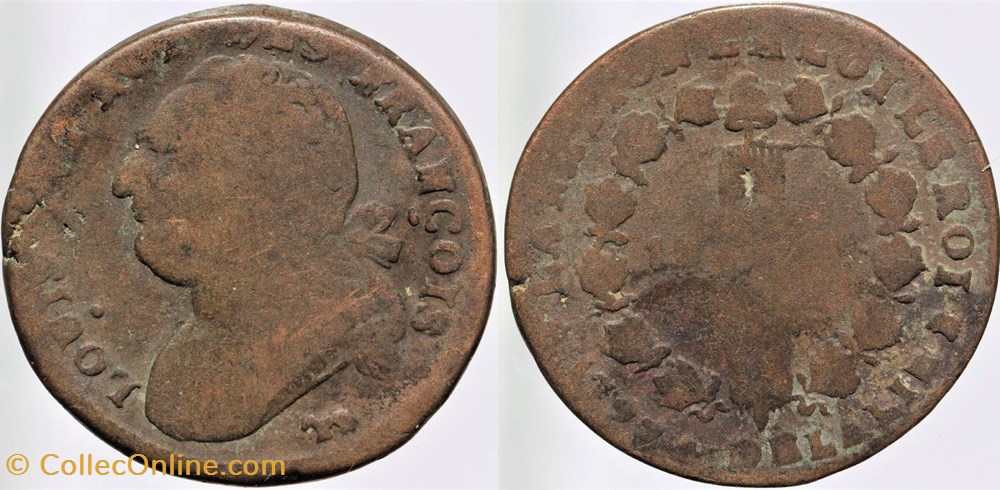 monnaies europe medievale france royales r 34 louis xvi 12 deniers 1792 pau