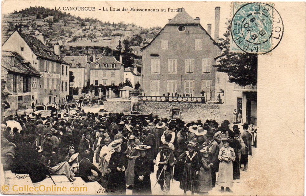 cartes postales europe france c09 la loue des moissonneurs au portail