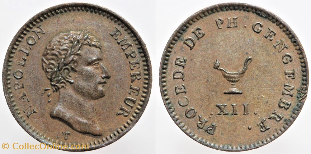 1804 - Premier Empire - Essai du quart de franc - AN XII monnaies monde france 1804 premier empire essai du quart de franc an xii