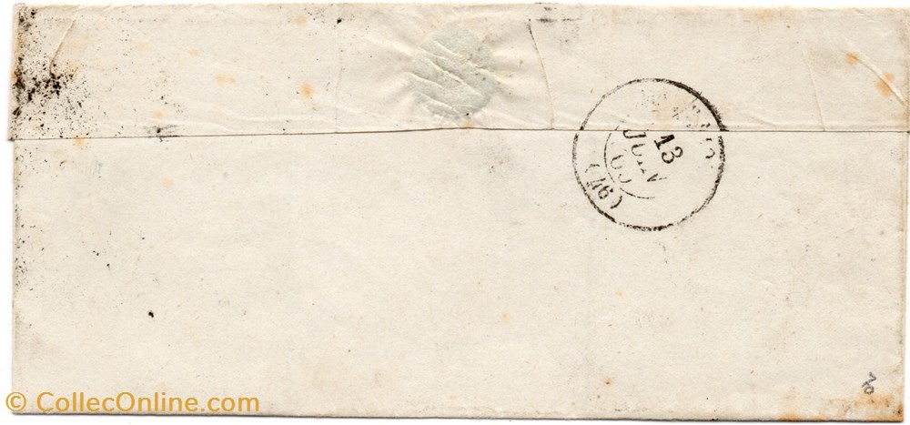 documents anciens marques postales europe 1860 cachet type 15 plus p c 602