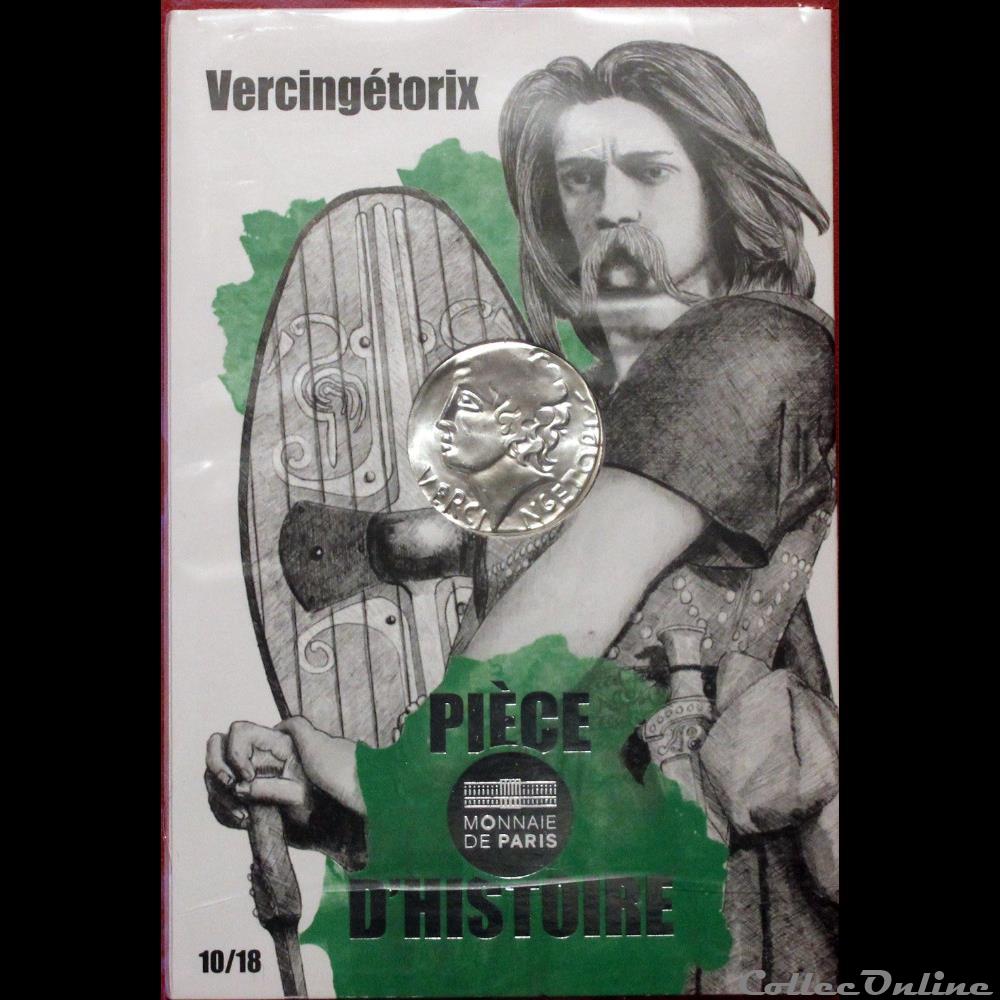 2019 - 10 euro Vercingétorix - Pièce d'histoire monnaie france a moderne 2019 10 euro vercingetorix piece histoire