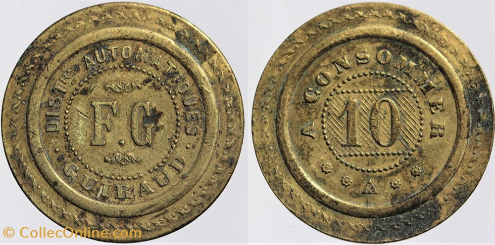 monnaies monde france jeton a consommer 10 centimes
