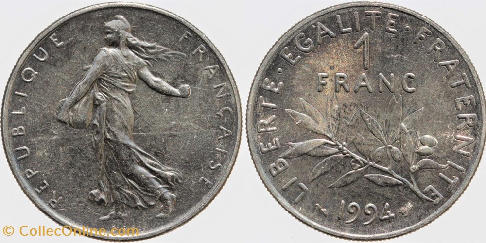 F-226 - Roty - 1 fr. - 1994 monnaies monde france f 226 roty 1 fr 1994
