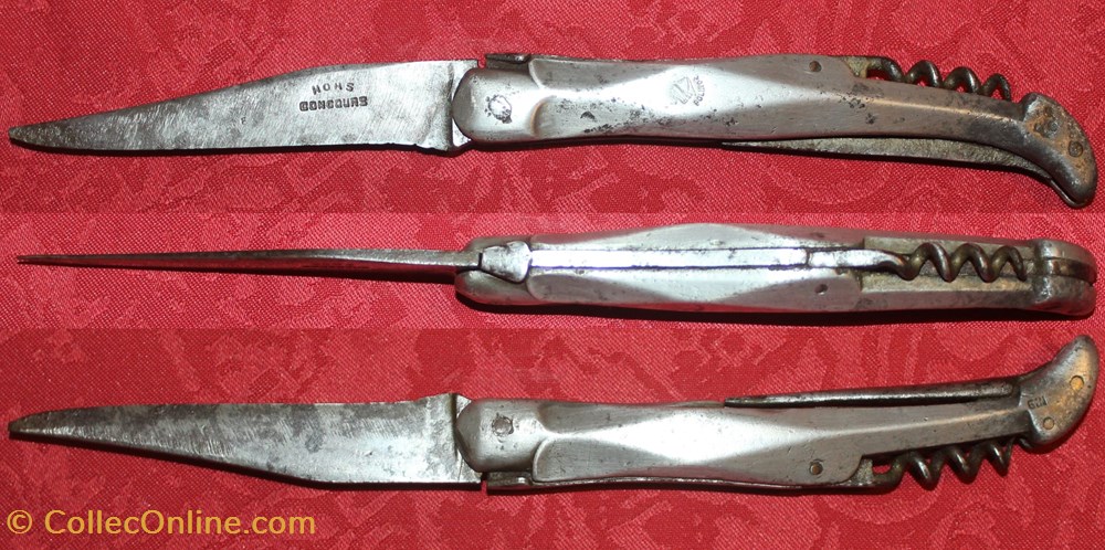 couteaux laguiole besset aluminium