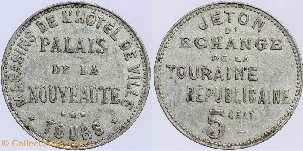 monnaies monde france 37 tours 5 centimes