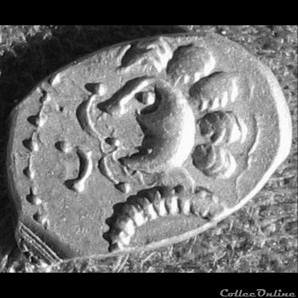 CL série 8.5 - Drachme au cheval et au fleuron monnaie antique gauloise cl serie 8 5 drachme au cheval et au fleuron