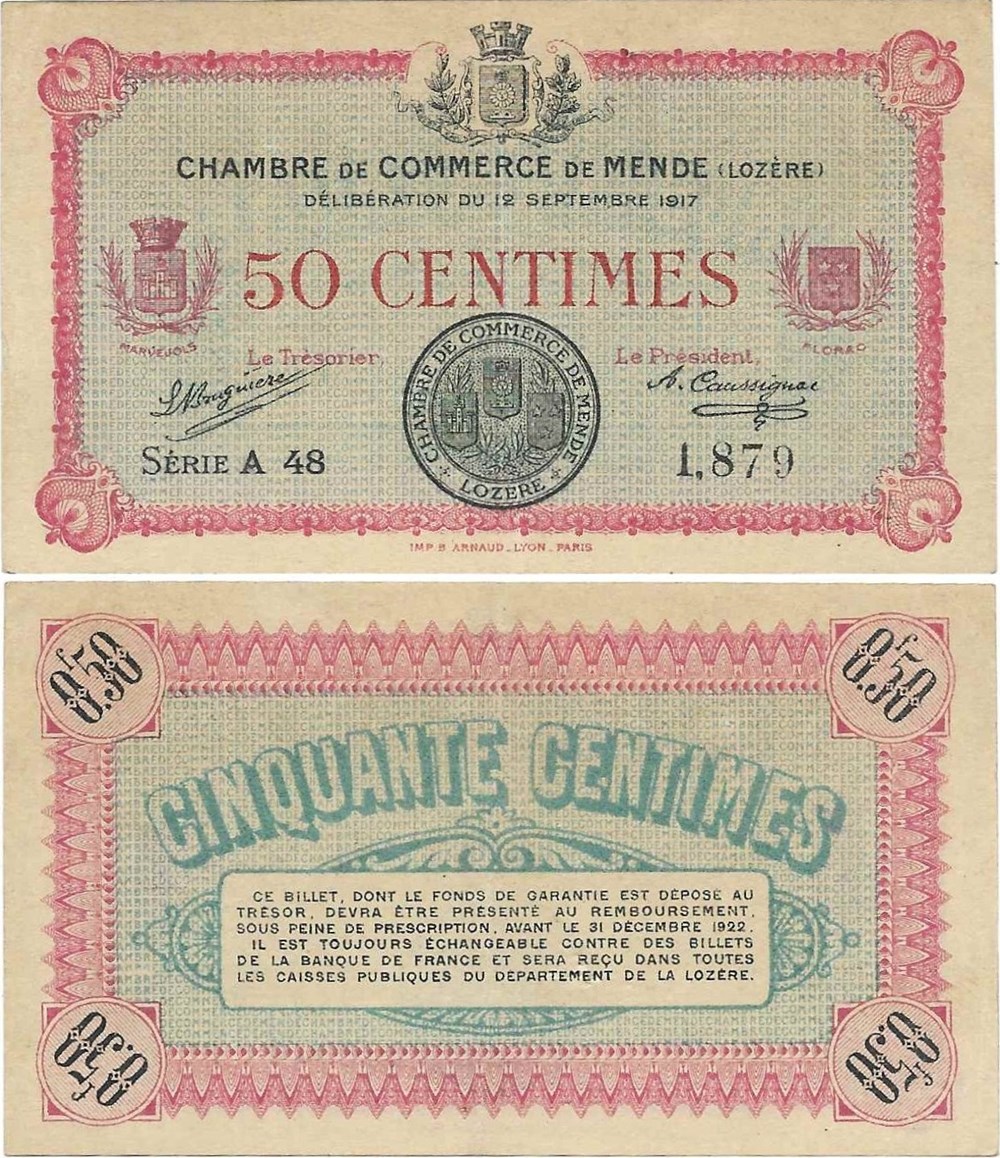 50 cent. C.C.M. - Série A48 billets europe france 50 cent c c m serie a48