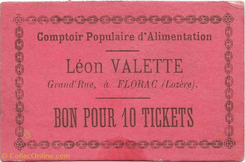 BON pour 10 tickets, Florac (Lozère) billets europe france bon pour 10 tickets florac lozere