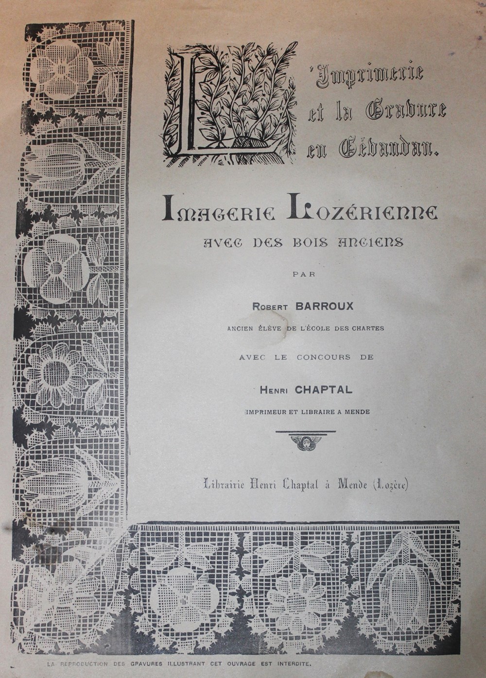 livres bd revues 1924 imprimerie et la gravure en gevaudan