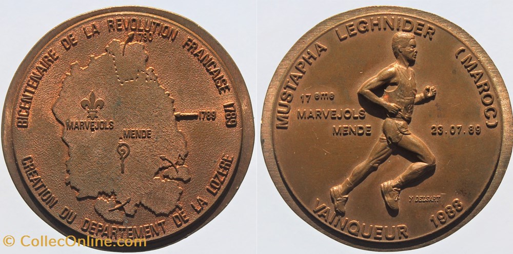 medailles france 1989 marvejols mende