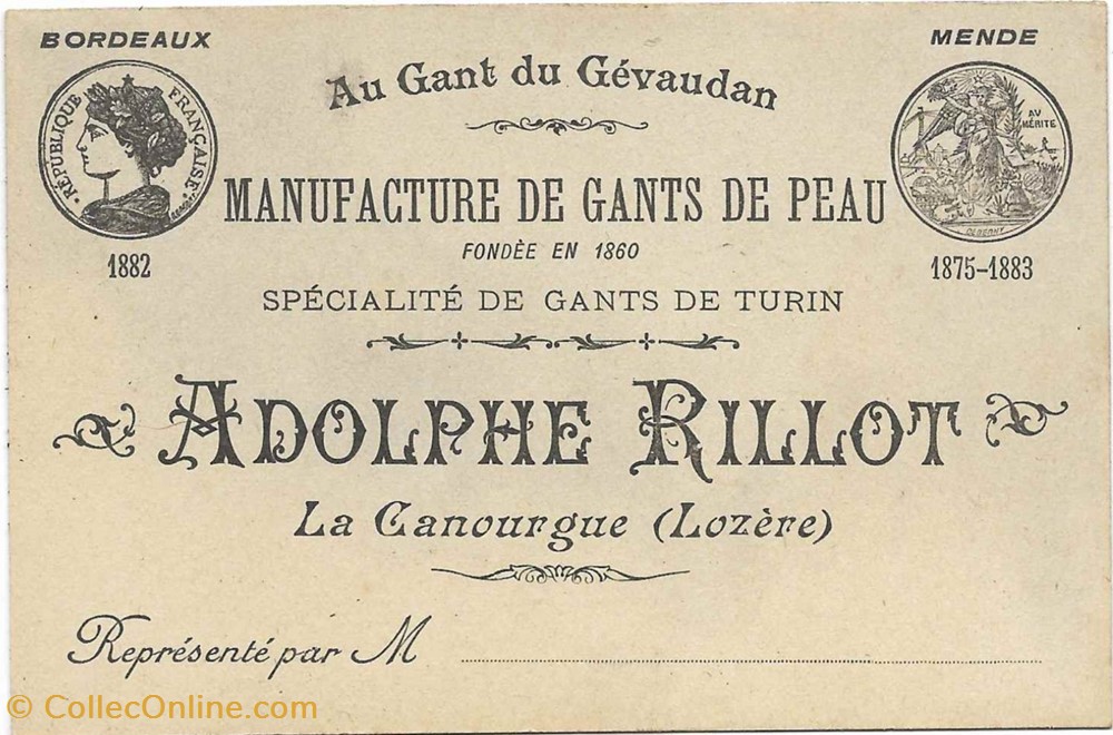 Rillot Adolphe (1900) documents anciens factures commerciaux rillot adolphe 1900