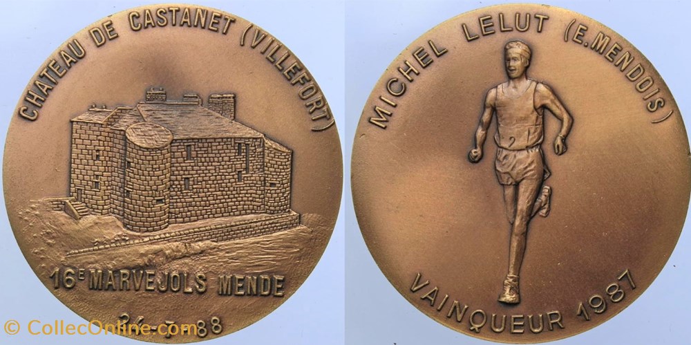 1988 - Marvejols-Mende medailles france 1988 marvejols mende