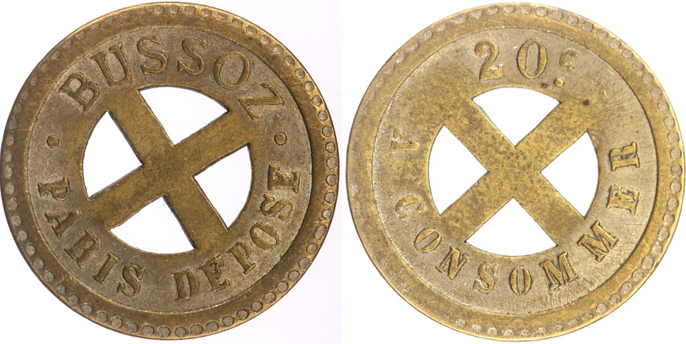 Jeton à consommer - 20 centimes monnaies monde france jeton a consommer 20 centimes