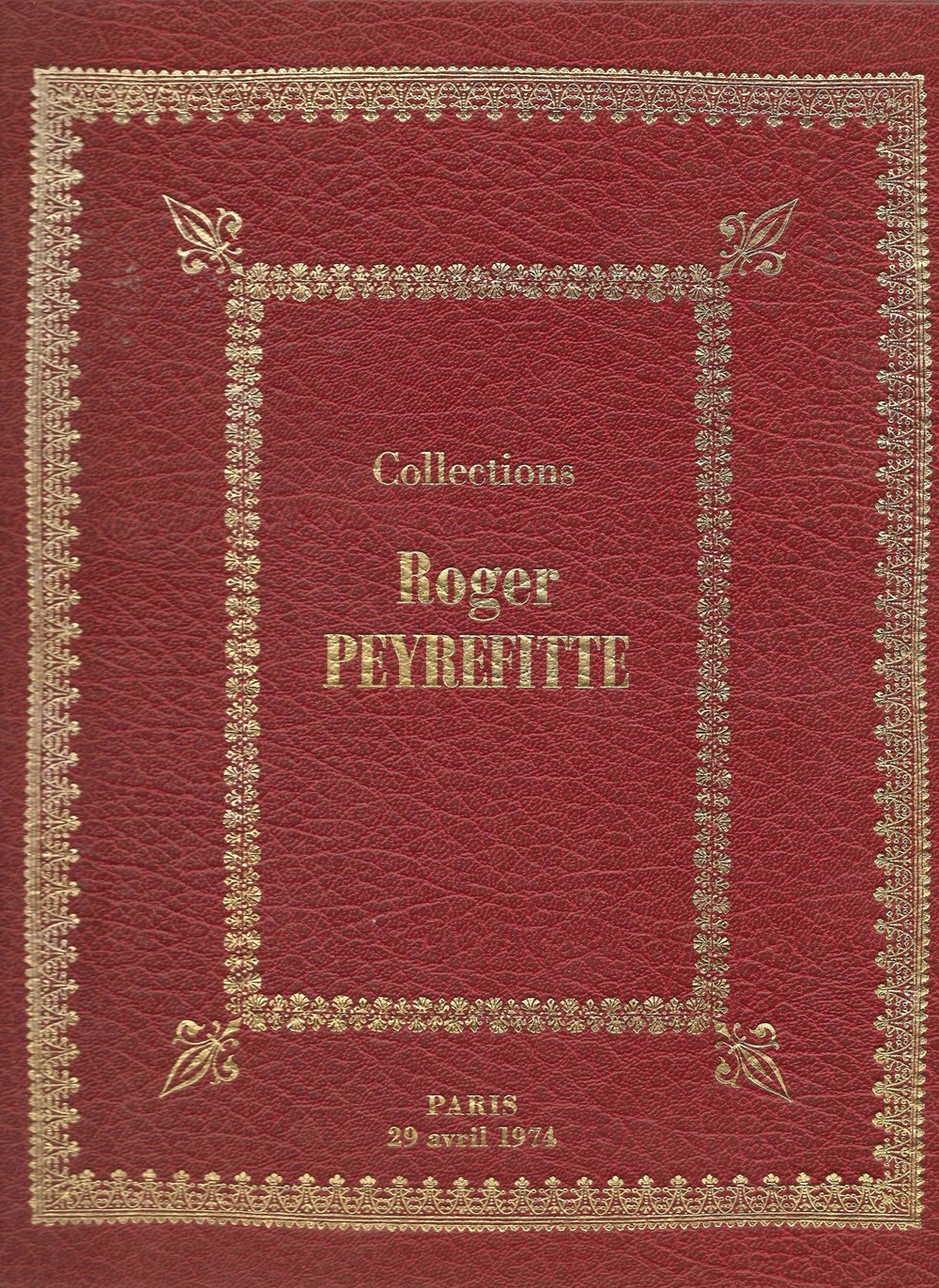 monnaies livres ouvrages ventes 1974 vente collection roger peyrefitte