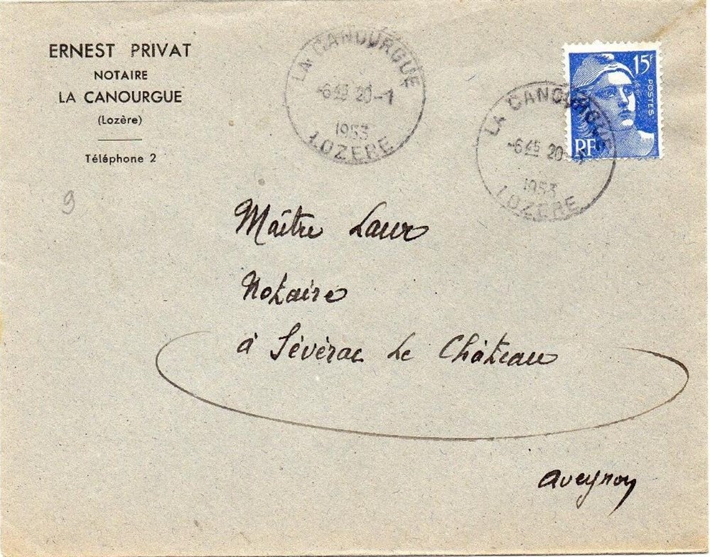 Privat Ernest (1953) documents anciens factures commerciaux privat ernest 1953