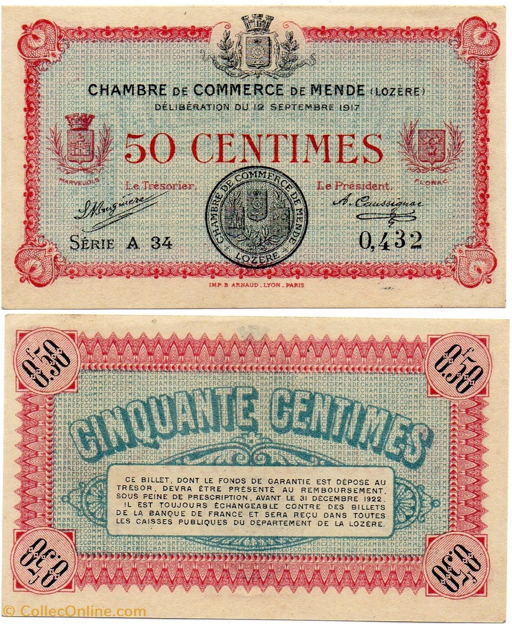 billets europe france 50 cent c c m serie a34
