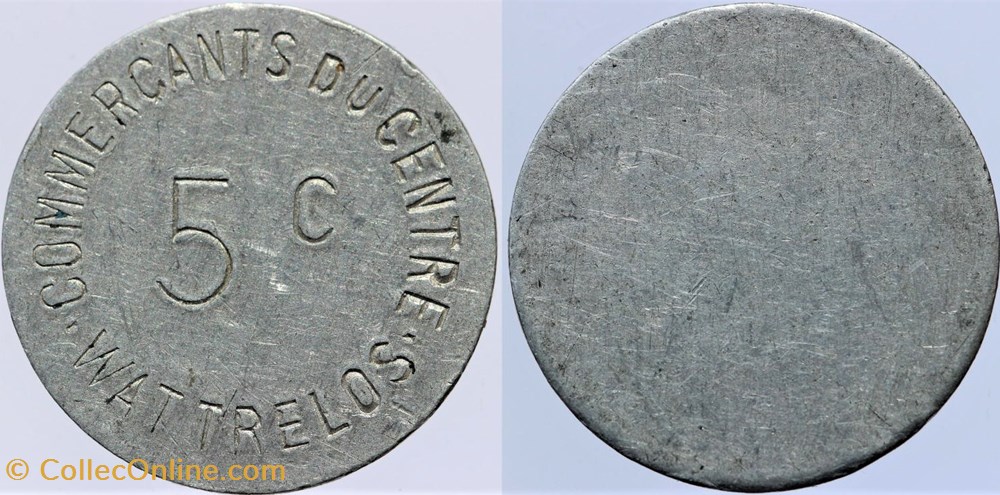 59 - Wattrelos - 5 centimes monnaies monde france 59 wattrelos 5 centimes