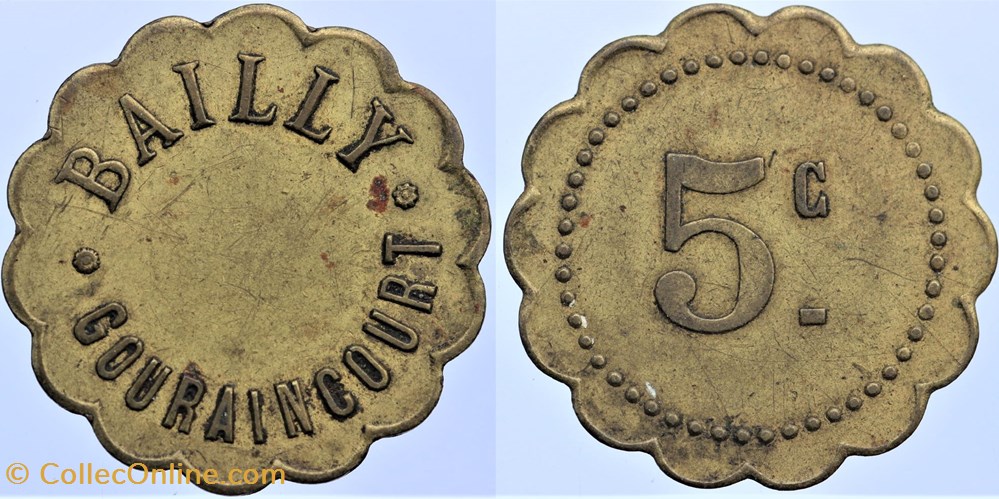 54 - Longwy - Bailly - 5 centimes monnaies monde france 54 longwy bailly 5 centimes