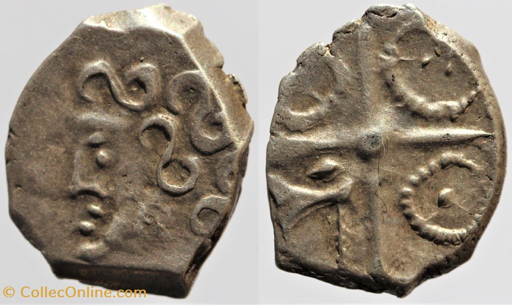 Rutènes - Drachme du type de Goutrens monnaies antiques av jc ap celtes rutenes drachme du type de goutrens