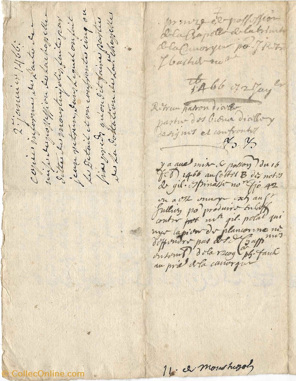 documents anciens autres 1466 copie concerne la chapelle de la trinite de eglise de la canourgue