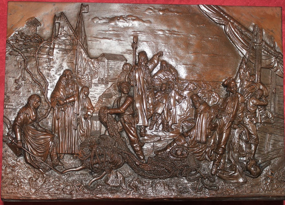 Plaque pour fontaine pétrifiante art antiquites bronzes plaque pour fontaine petrifiante