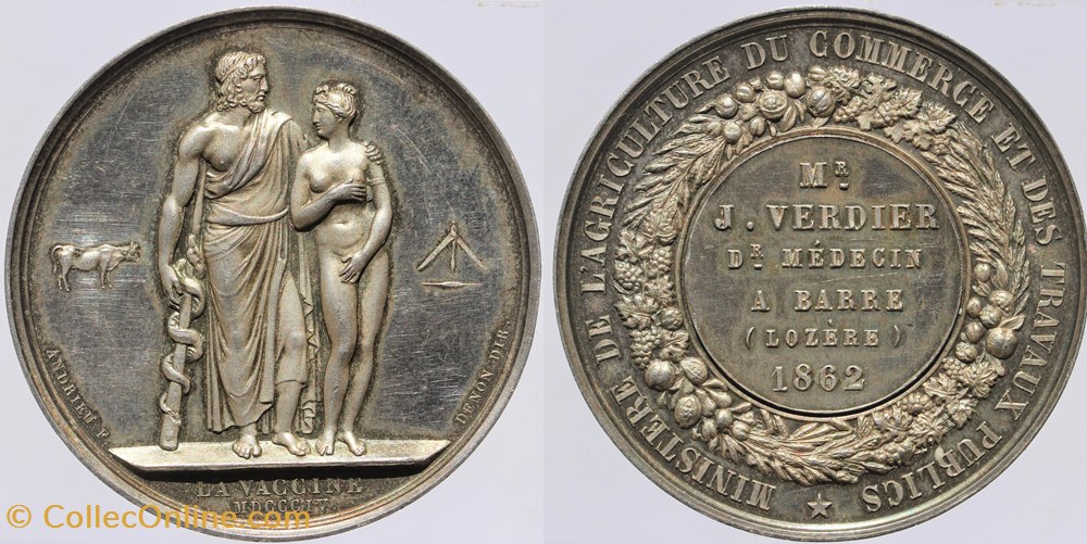 medailles france 1862 medecin