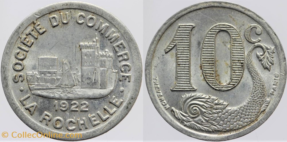 17 - La Rochelle - 10 centimes monnaies monde france 17 la rochelle 10 centimes
