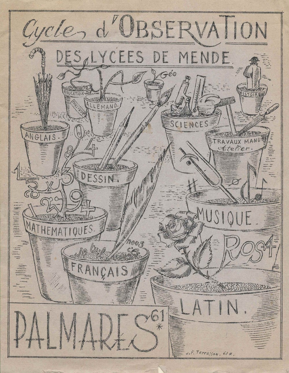 livres bd revues 1961 palmares cycles observation des lycees de mende