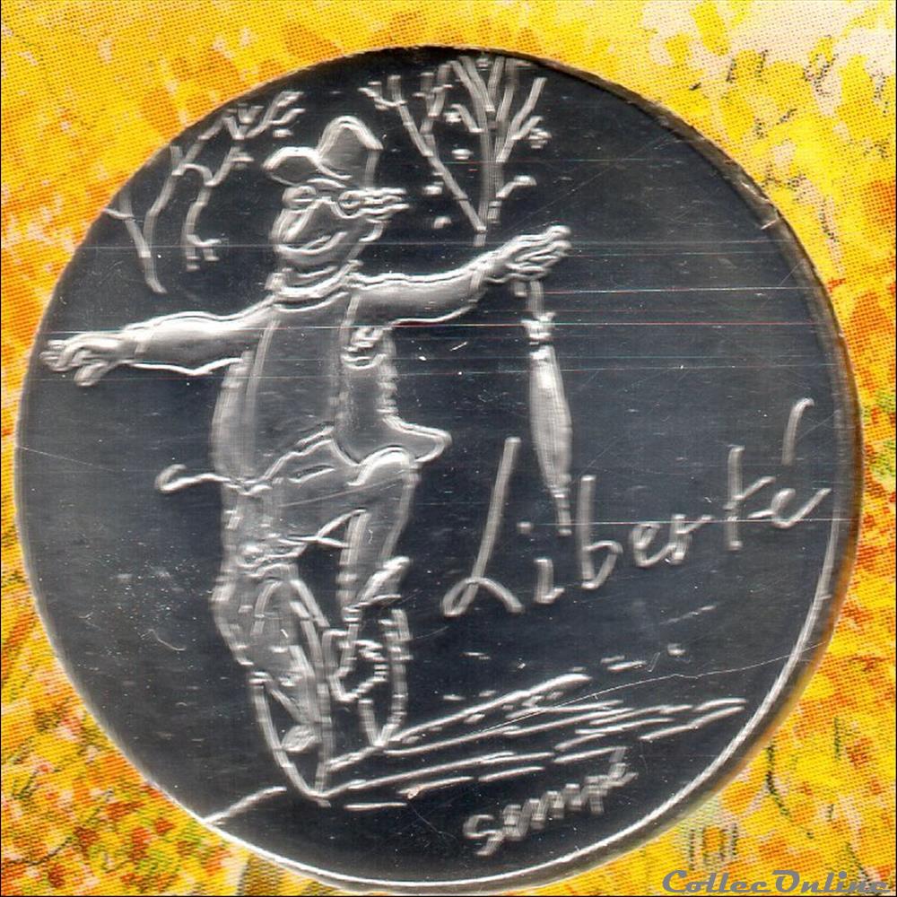 2014 - 10 euro Sempé - Liberté, automne monnaies euros france 2014 10 euro sempe liberte automne