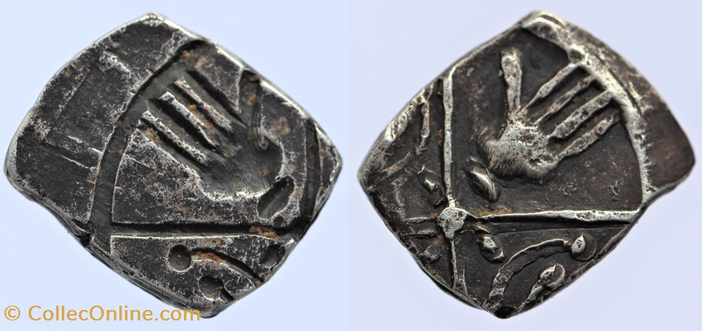 Rutènes - Drachme à la main monnaies antiques av jc ap celtes rutenes drachme a la main